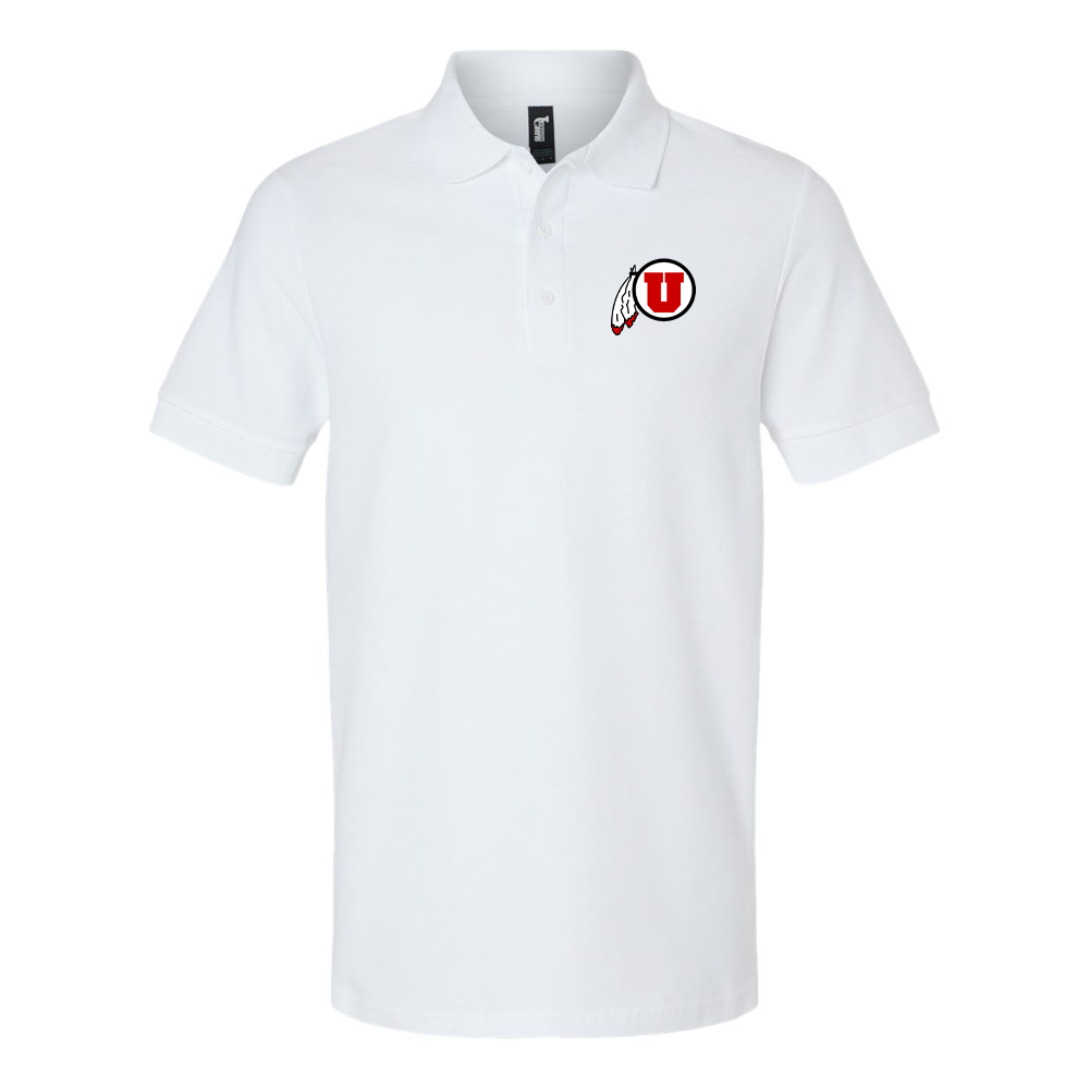 Men's Utah Utes Gildan Hammer Pique Polo